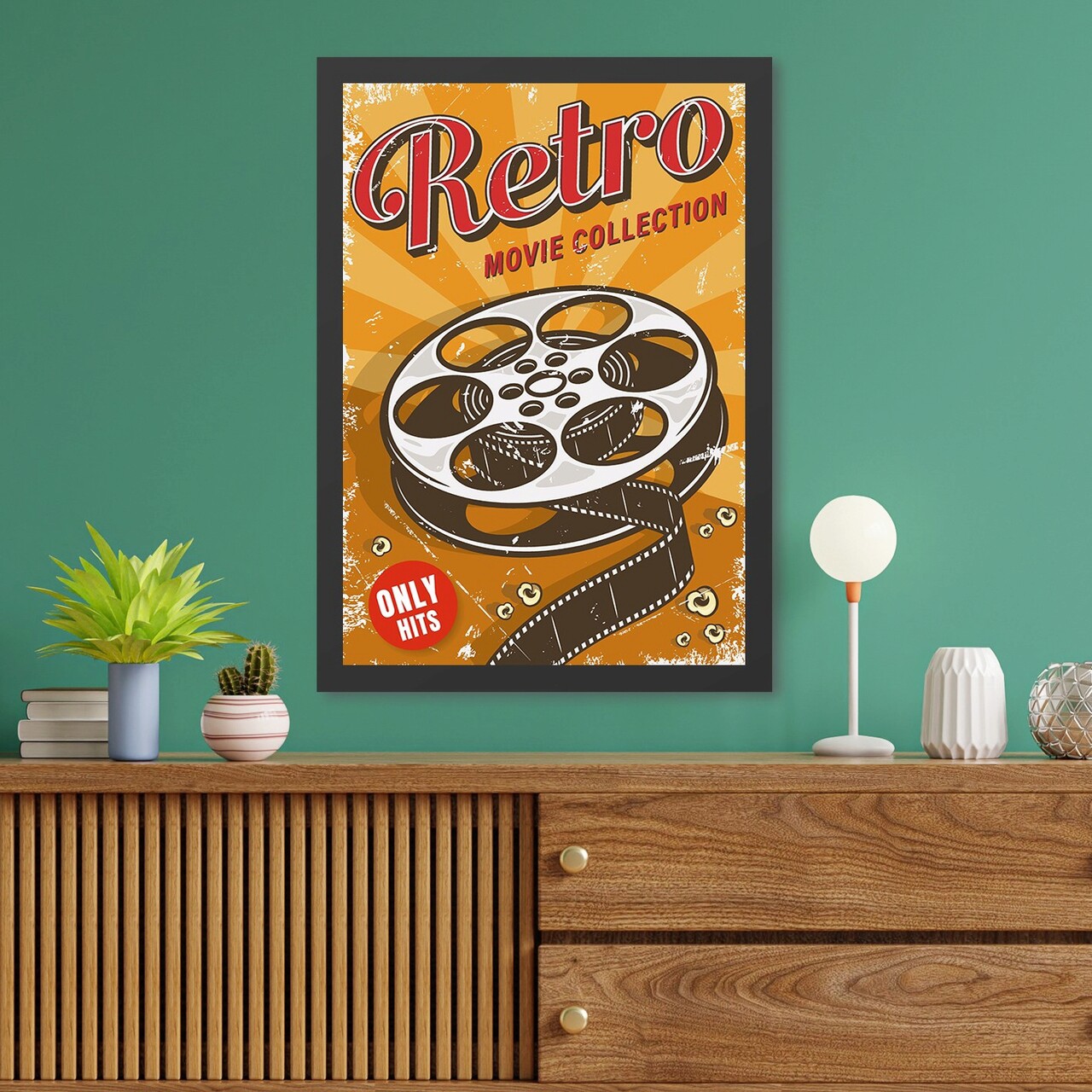 Tablou decorativ, Retro Movie Collection (40 x 55), Polistiren, Multicolor - imagine 3